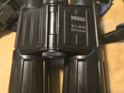 ZEISS 10x40 B West Germany Binoculars with Strap - Vintage Optics