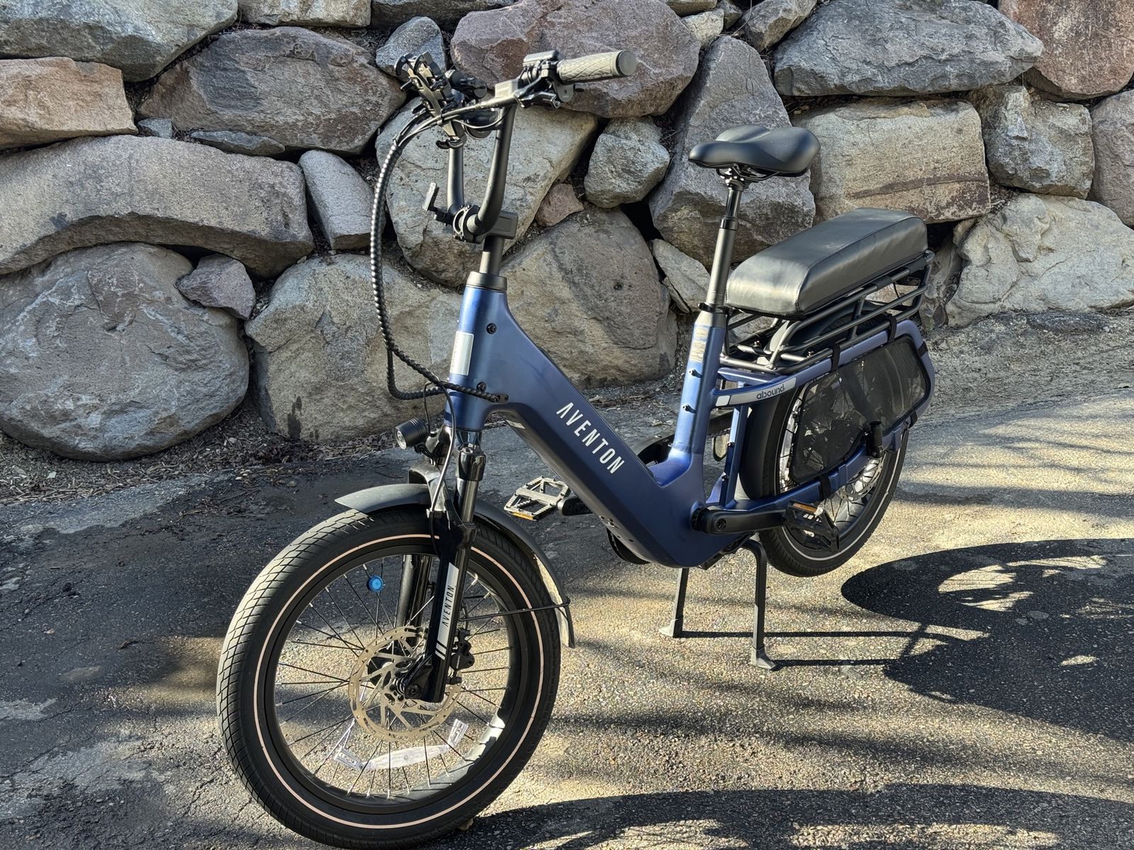 Aventon Abound SR Electric Bike - Midnight Blue, Excellent Condition