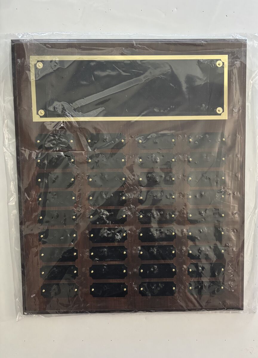 Genuine Walnut Perpetual Plaque