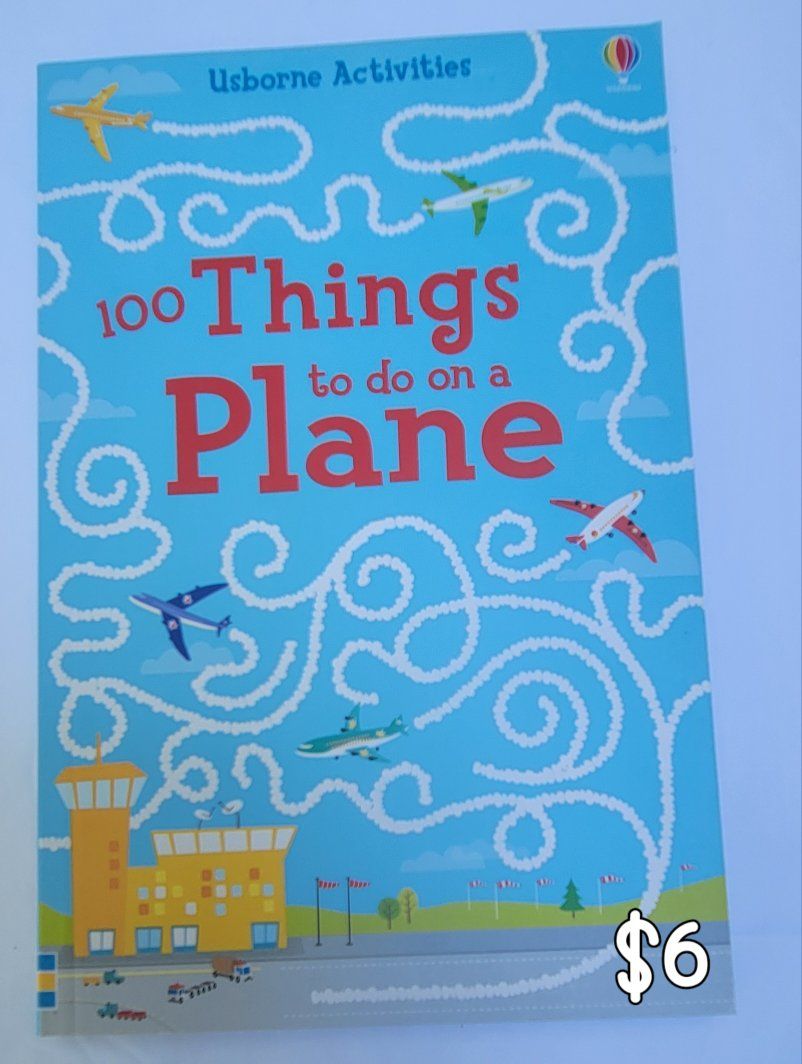 Usborne Children's Activity and Sticker Books - Planes, Trains and Superheroes