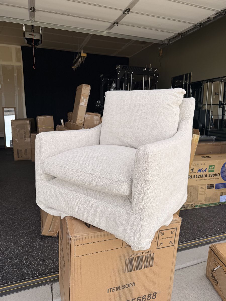 Kids Small Cream Accent Chair