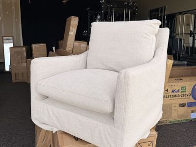 Kids Small Cream Accent Chair