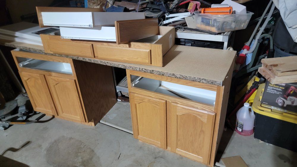 cubbards with counter top