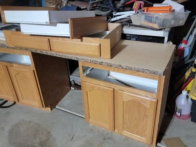 cubbards with counter top