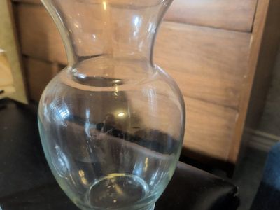 tall glass vase