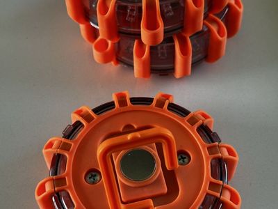 LED Safety Warning Flashing Magnetic Light Hazard Strobe Beacon Orange $7.98