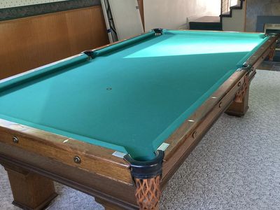 9 foot Monarch Cushions Pool Table