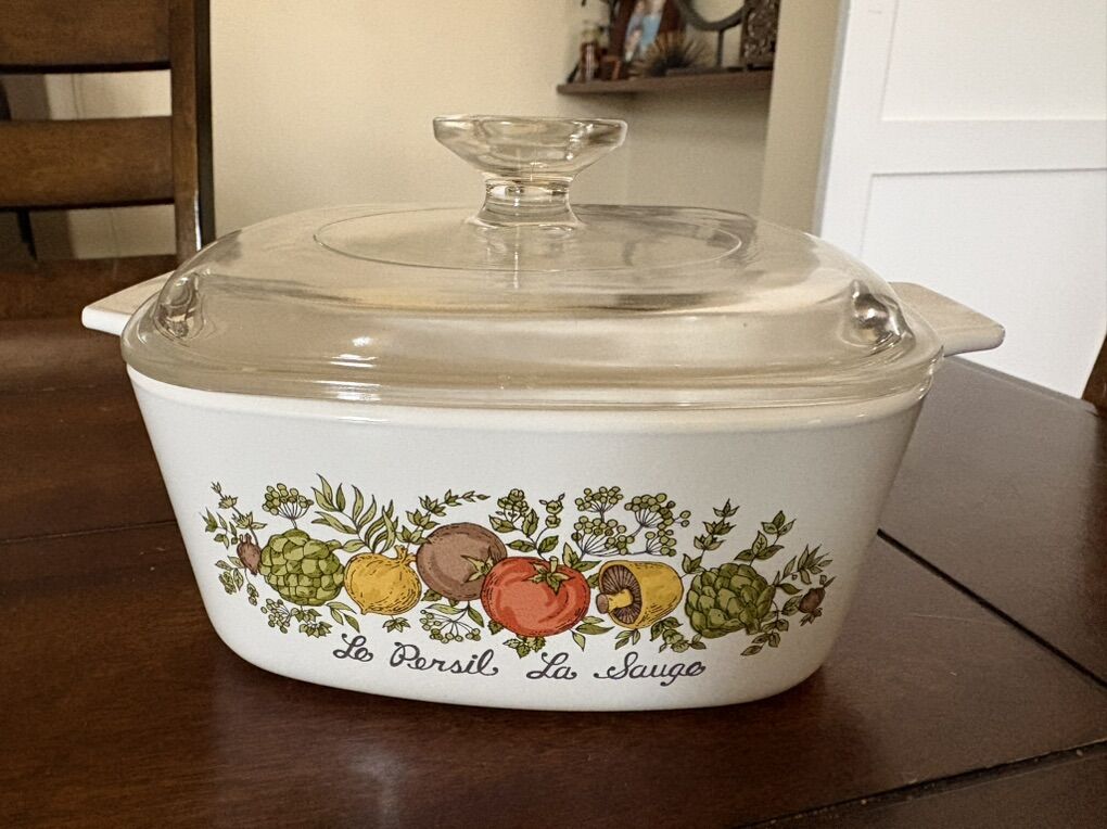 Vintage Corningware Spice Of Life Casserole Dish