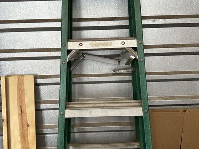 Fiberglass Step Ladder Green