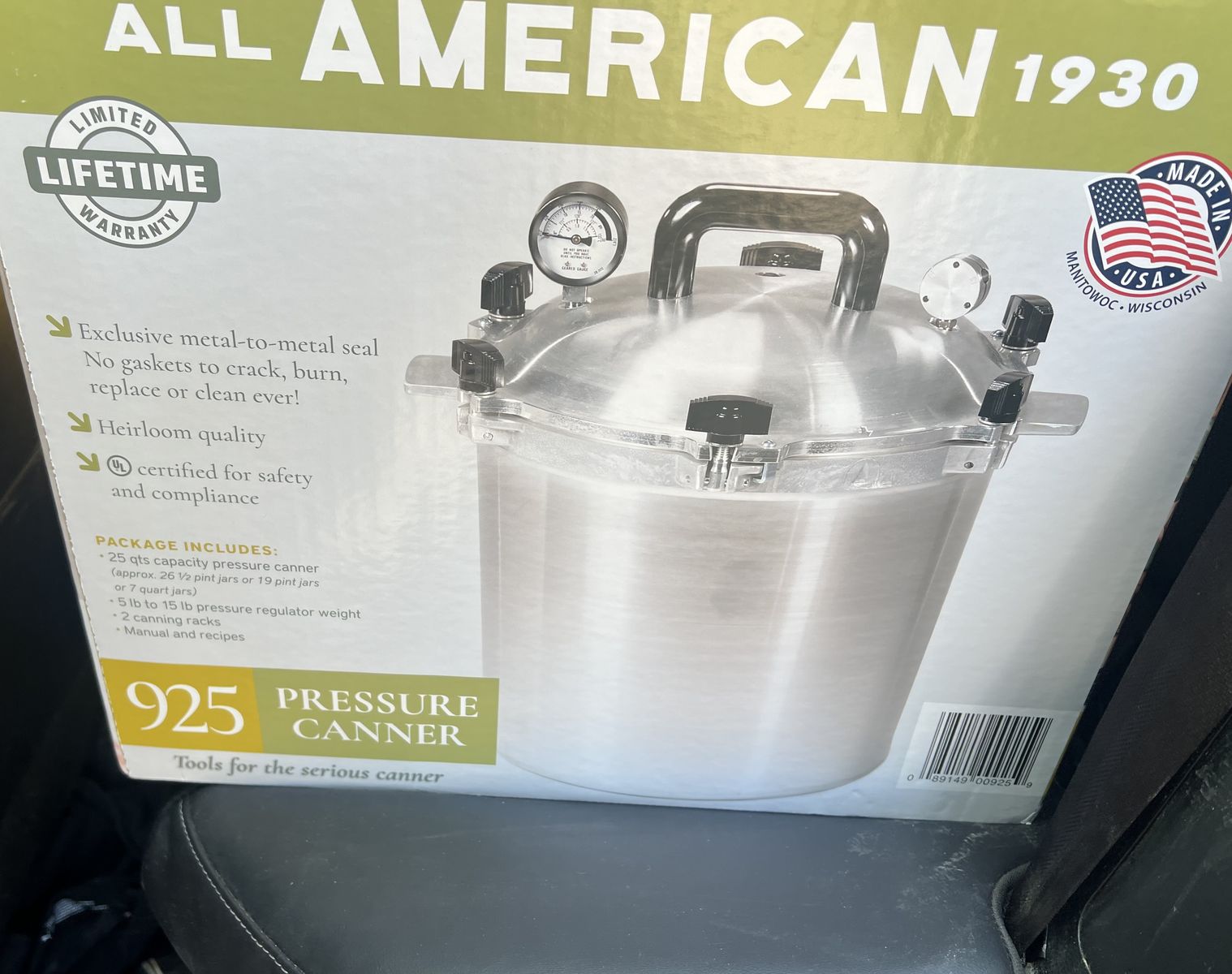 All American pressure canner cooker 925