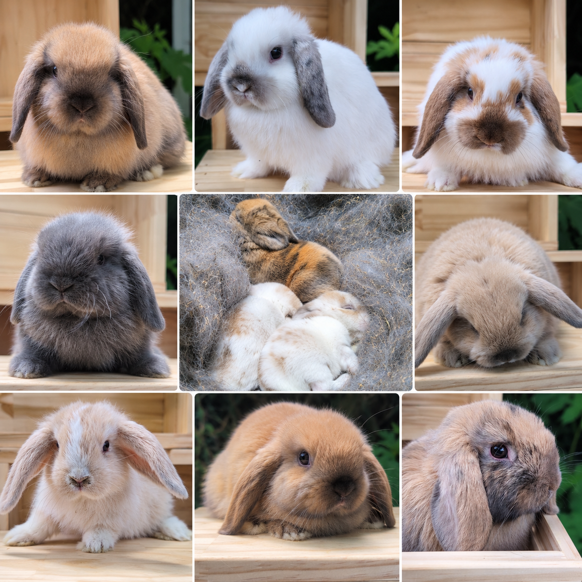 Adorable Holland Lop Baby Bunnies – 8 Weeks Old – 5 girls, 2 boys - Ready Loving Homes
