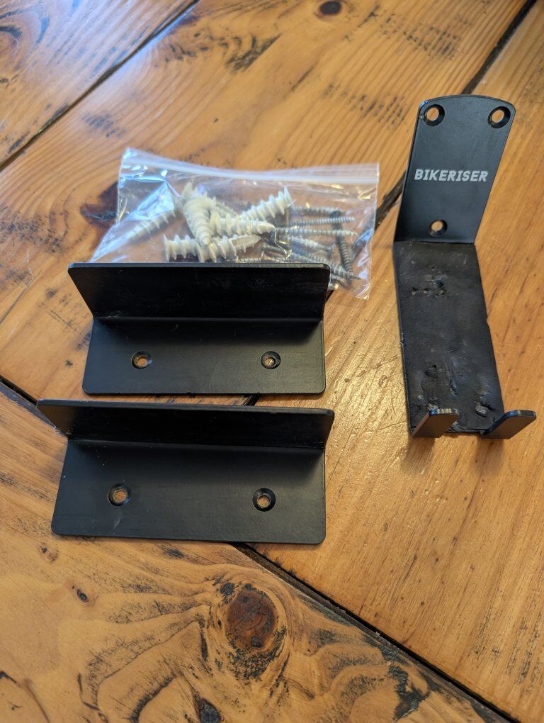 Bike Riser wall mount bike rack. 