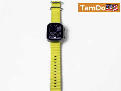 Apple Watch Ultra 1st Gen (49mm, GPS + Cellular) Titanium Case Yellow Ocean Band