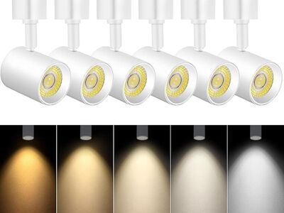 6PK VANoopee 5-Color J Track Lighting Heads 10W