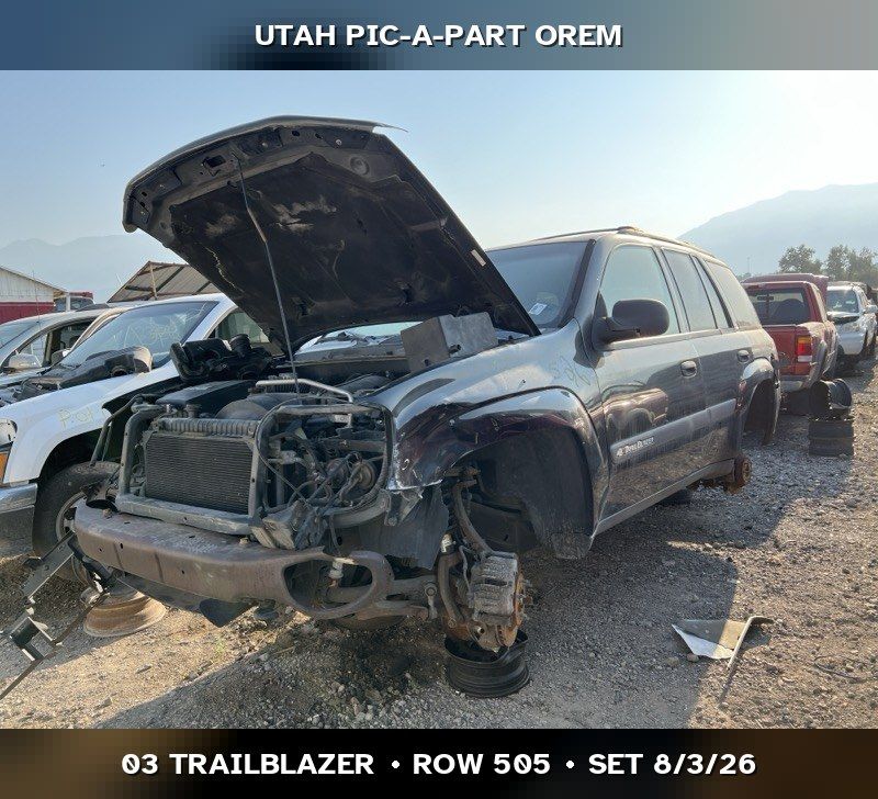New Arrival - 2003 Chevrolet Trailblazer 1500 Parts - UTPAP Orem