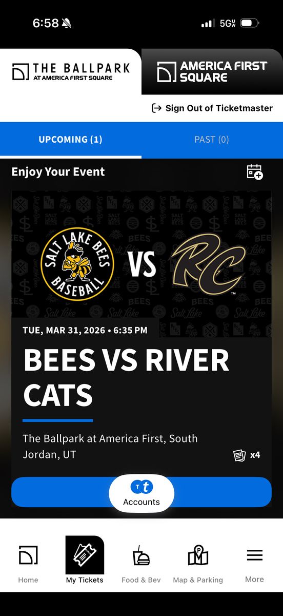 4 Tix Bees Home Opener