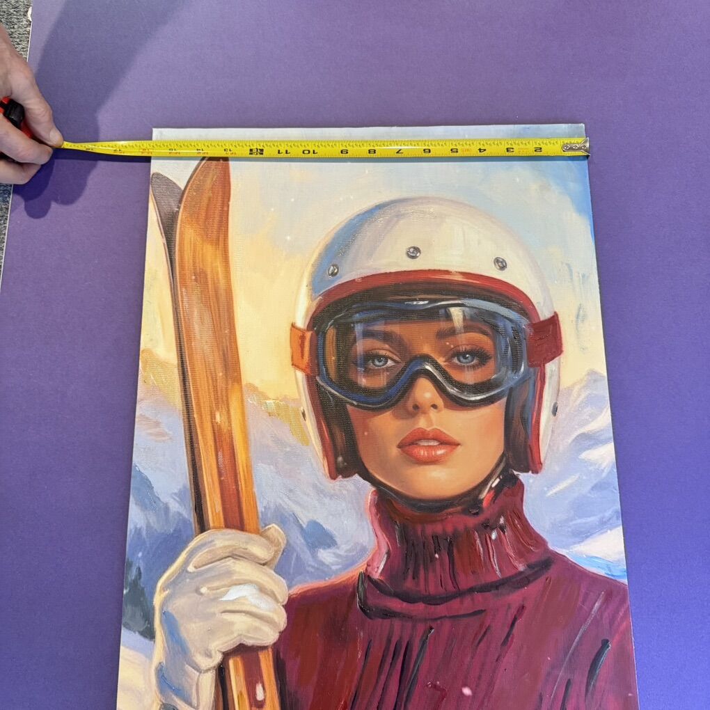 Utah Vintage Look Ski Art ( Designed In Procreate)