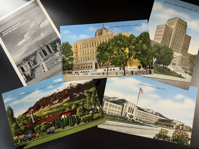 Vintage 1940's Utah Architectural Postcards