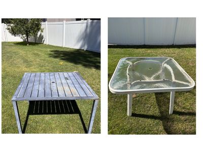 2 Square Patio Tables $25 Each