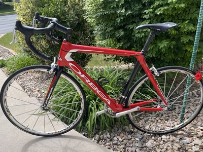 Orbea Road Bike - Red Carbon Fiber Frame, High-Performance Cycling