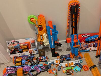 HUGE lot of Nerf/X-Shot guns
