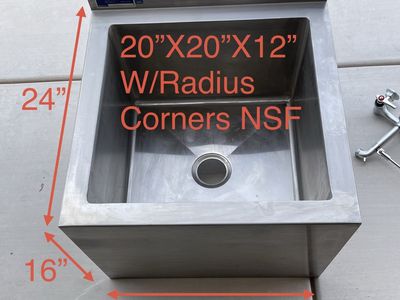 Commercial Grade Janitorial Sink W/ Faucet