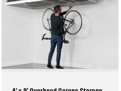 Overhead Storage Rack-Not Assembled