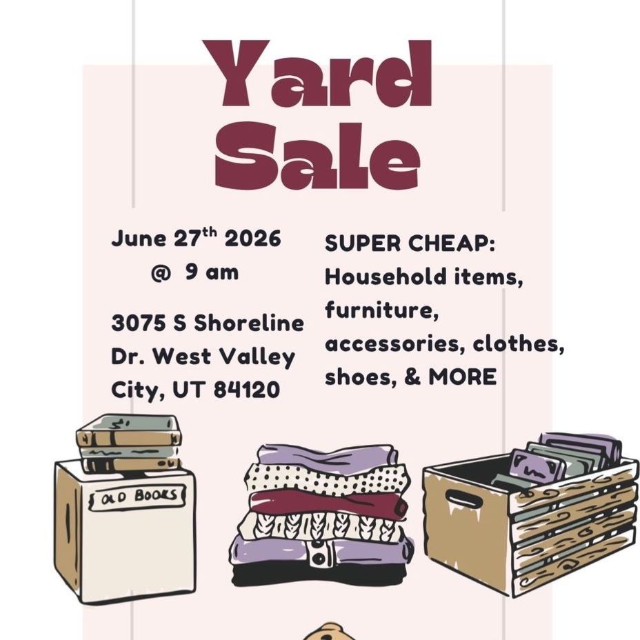 Huge Yard Sale - Household Items, Furniture, Clothes, Shoes, Books & Toys - June 28