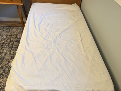 Wood twin bed frame