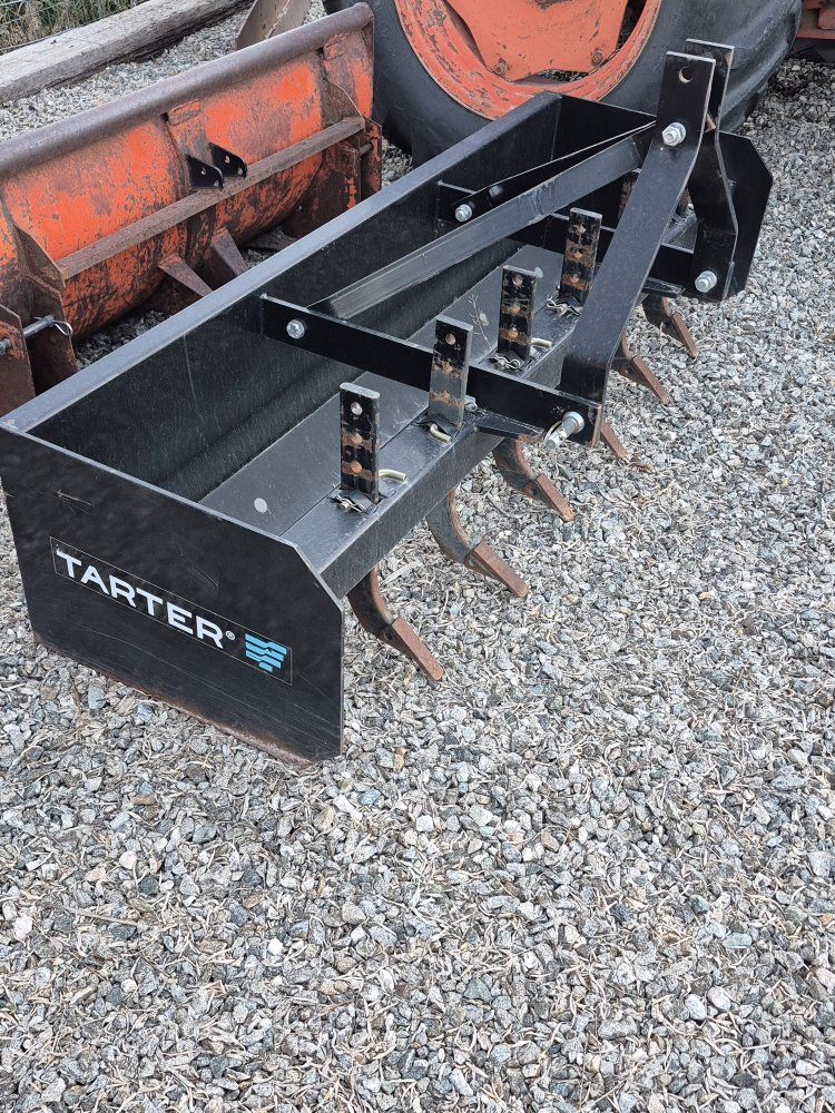 Tarter 3-Point Box Blade 6ft Tiller Grader Tractor Attachment Farm Implement