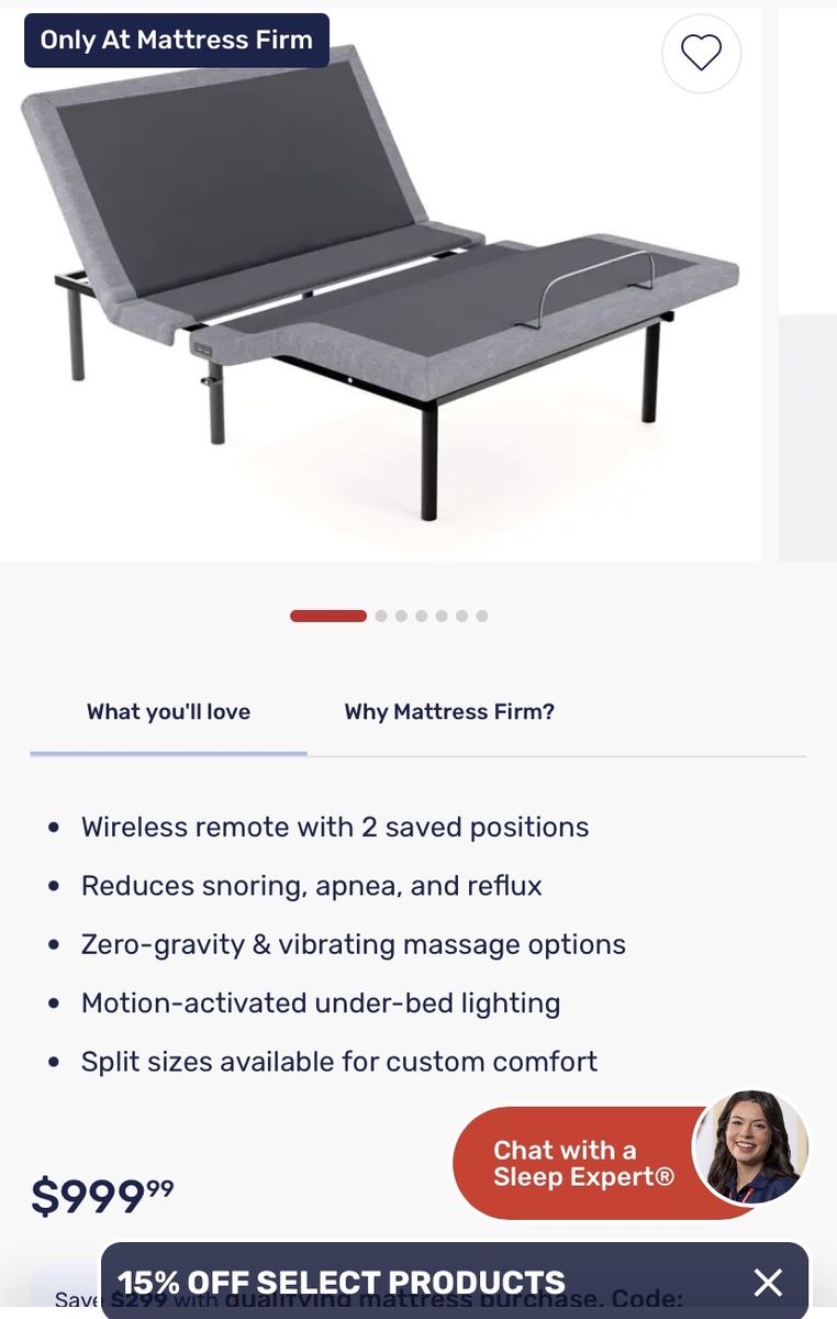 DELUXE TWIN XL ADJUSTABLE BASE bed bedroom massage