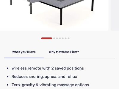 DELUXE TWIN XL ADJUSTABLE BASE bed bedroom massage