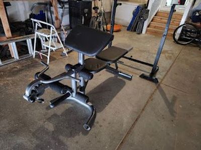 Weight Bench w/ Small Weight Rack