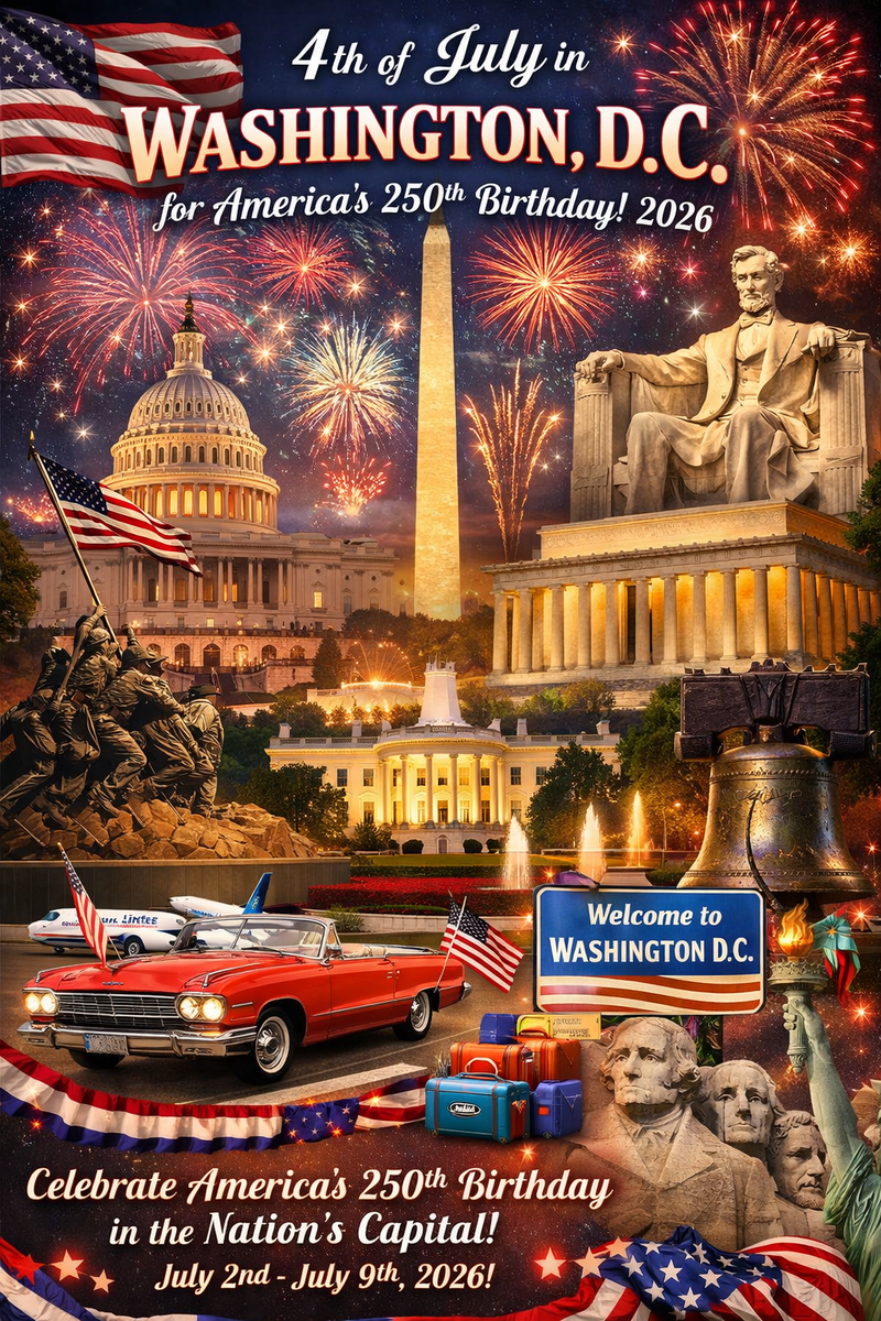 4th of July in Washington, D.C. for America’s 250th Birthday