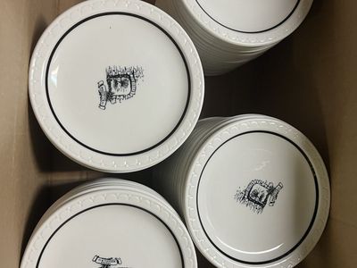 84 Vintage Syracuse China Econo-Rim Plates