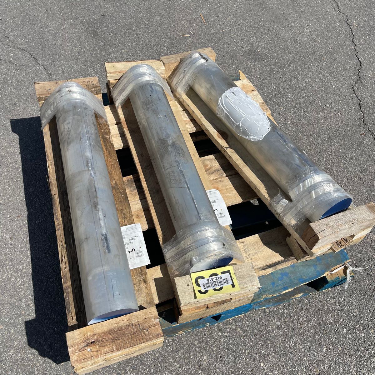 CASTLE METALS Aluminum Cylinders for Machining 36”x6” ~299 lbs (New)