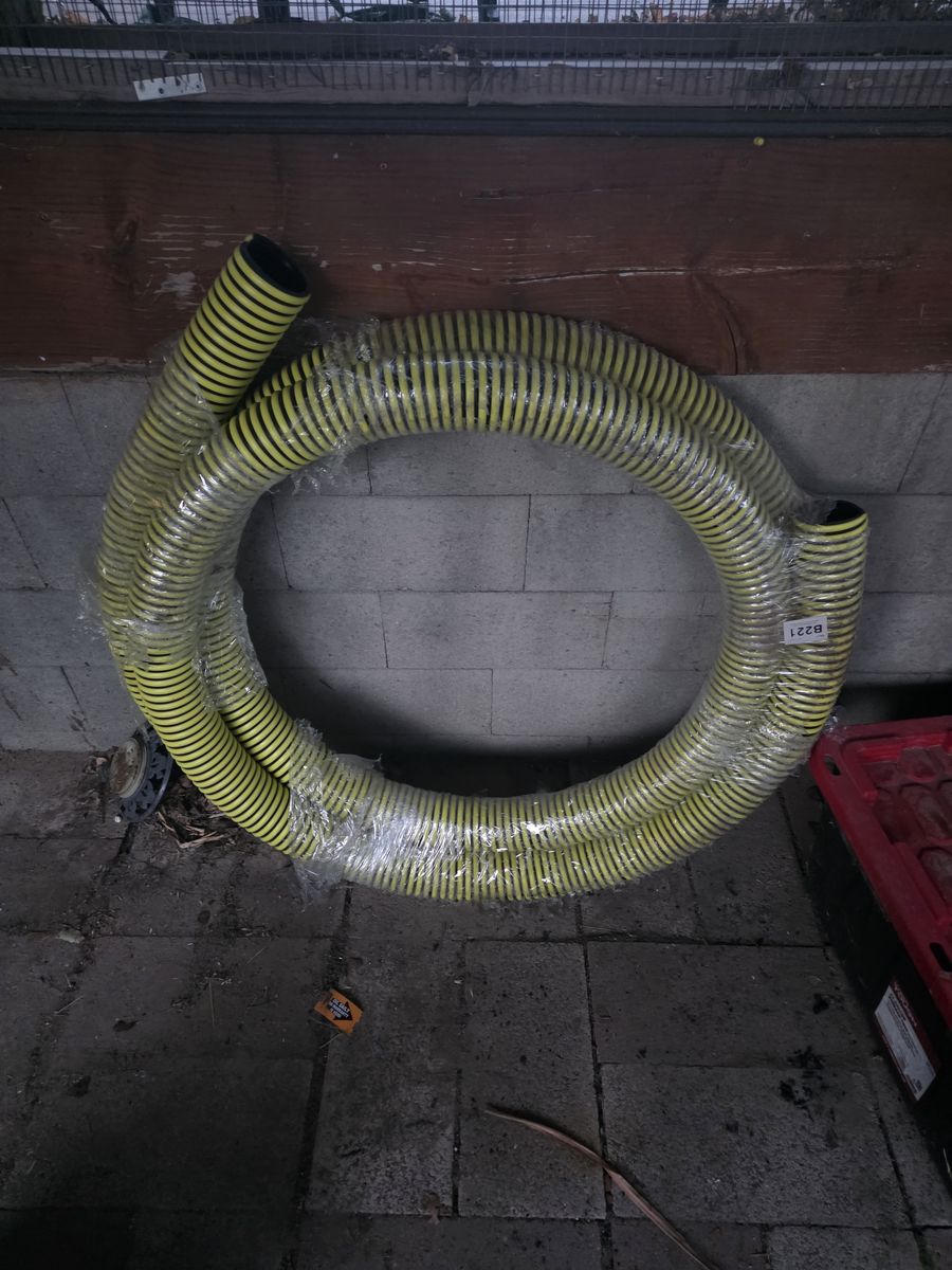 Yellow Flexible Industrial Hose - B221 - Durable Suction/Discharge Pipe