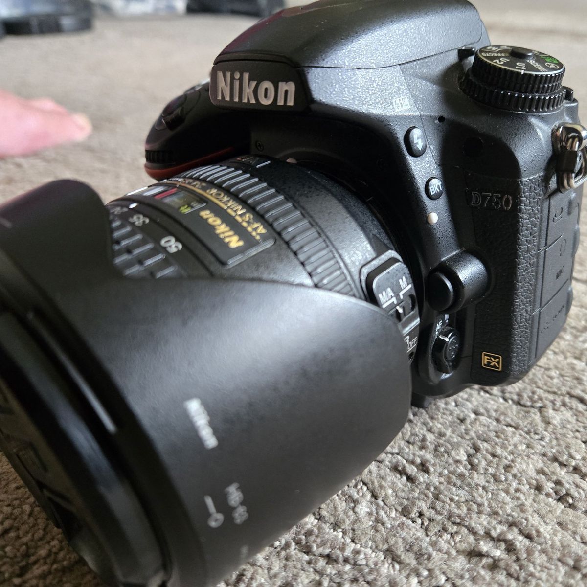 Nikon D750 FX with Nikkor 24-85mm telephoto lens