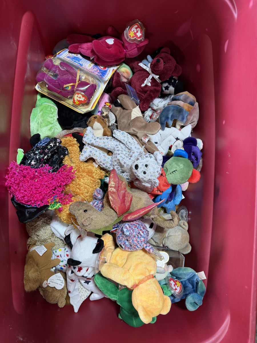Box of Beanie Babies
