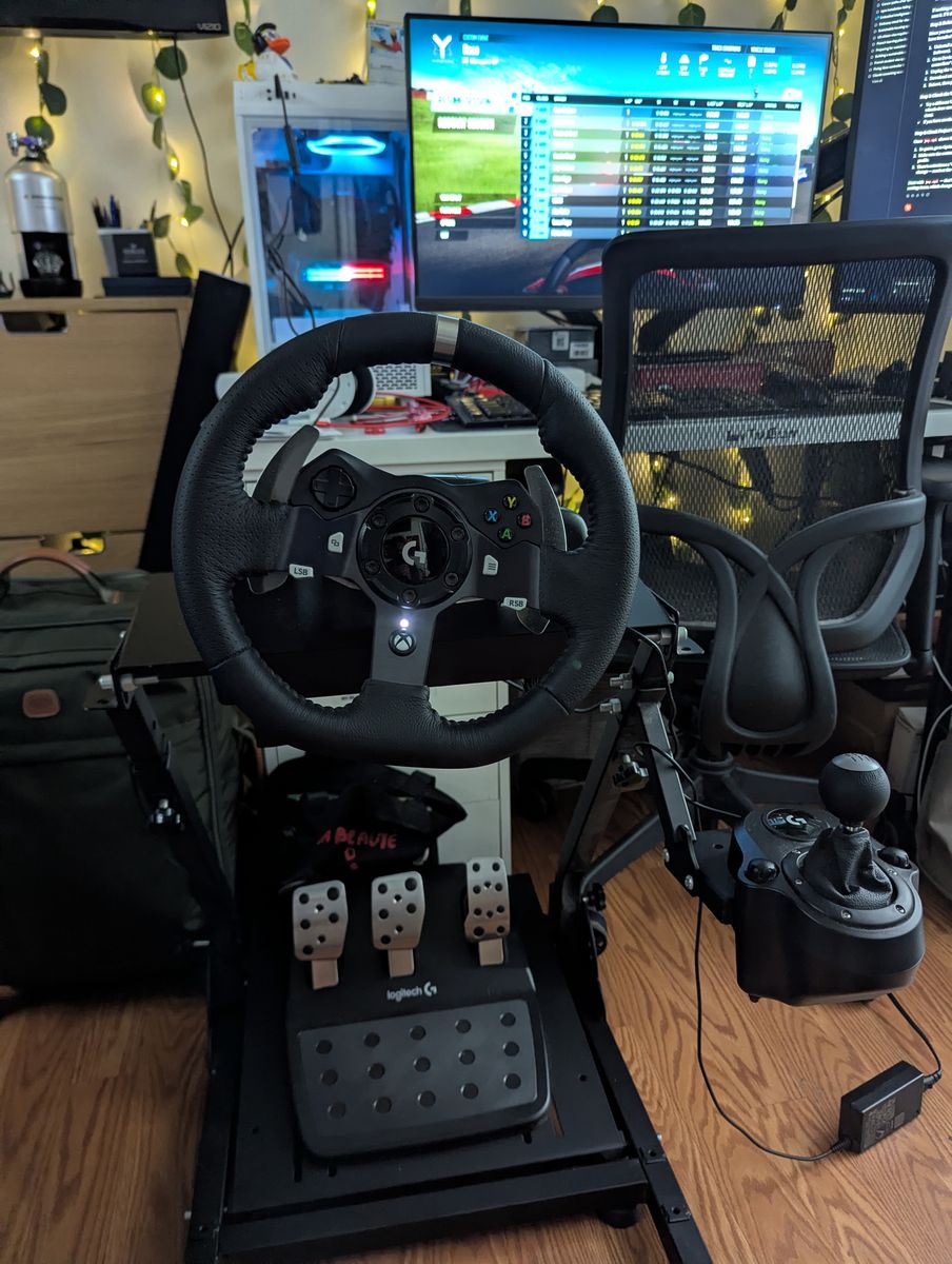 Logitech G920 Racing Wheel, Pedals, and Shifter with Stand