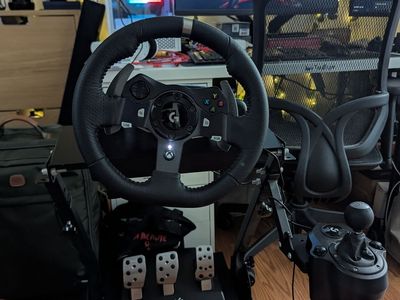 Logitech G920 Racing Wheel, Pedals, and Shifter with Stand