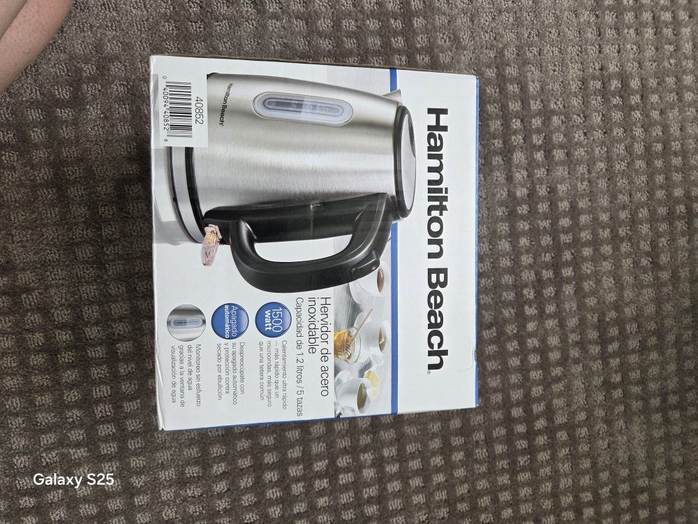 Hamilton Beach 1.7L Stainless Steel Electric Kettle 1500W Automatic Shutoff