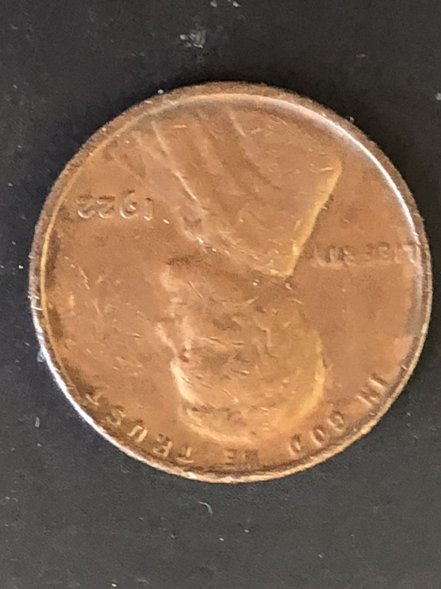 1922 Copper Cent Not D