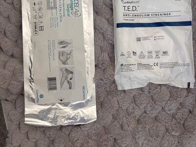 Compression Stocking And Surgical Dressing