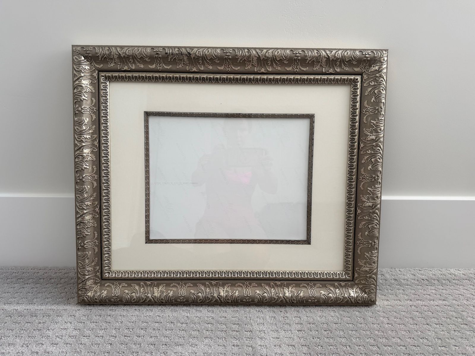 Light Gold Frame with Floral Accents