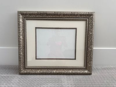 Light Gold Frame with Floral Accents