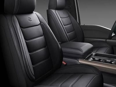 Luxurious Black Faux Leather Full Surround Car Seat Covers - Front & Rear Protection