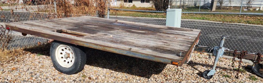 Flat Bed trailer 100" Wide By 120" Long