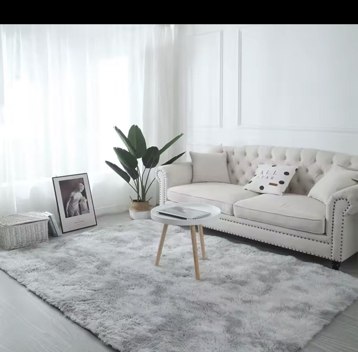 BRAND NEW Light Grey Rug (5x7 or 8x10)