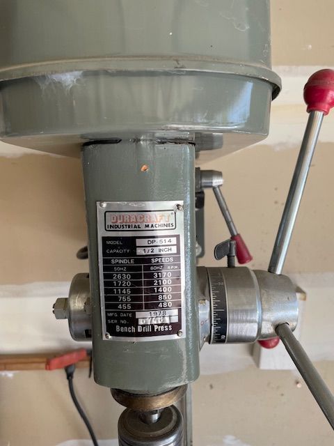 Duracraft Bench Drill Press (1978)